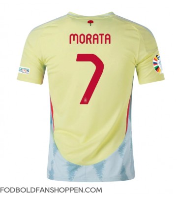 Spanien Alvaro Morata #7 Udebanetrøje EM 2024 Kortærmet